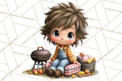 Football Kids Clipart PNG Fall Tailgate Game Day Clip Art Product Image 4