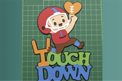 Football Valentine Topper 3D SVG Product Image 2