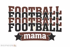 Football Mama SVG T-shirt Design, PNG Shirt Product Image 1