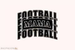 Football Mom Varsity, Football Mama SVG T-shirt Design Product Image 1