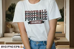 Football Mama SVG T-shirt Design, PNG Shirt Product Image 2