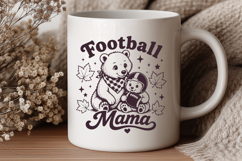 Football Mama SVG, Game Day Mama PNG, Bear Football Design Product Image 3