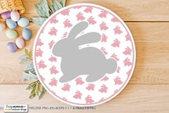 Bunny Round SVG | Easter Design Product Image 1