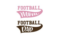 Football Mom Football Dad SVG Cut File Product Image 1