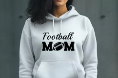 Football Mom SVG Cut File for Sports Moms, Touchdown Design Product Image 3