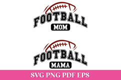 Football Mom Arched SVG Quote | Football Mama SVG Product Image 1