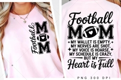 Football Mom PNG, Football Mom My Wallet is Empty PNG Product Image 3