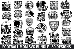 Football Mom SVG Bundle - Football Mom SVG Design , Football Product Image 1