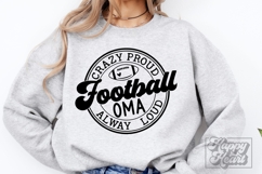 Crazy Proud Always Loud Football Oma SVG PNG - Football SVG Product Image 1