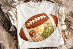 Football Patchwork Clipart PNG, Football Mama PNG, Sports Product Image 2