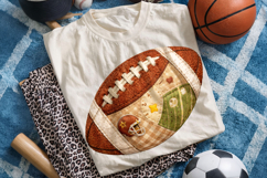 Football Patchwork Clipart PNG, Football Mama PNG, Sports Product Image 1