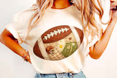 Football Patchwork Clipart PNG, Football Mama PNG, Sports Product Image 3