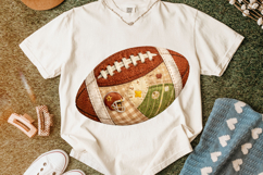 Football Patchwork Clipart PNG, Football Mama PNG, Sports Product Image 5