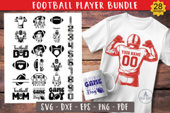 Football Player Personalized Bundle SVG Designs