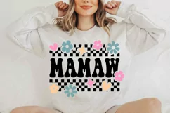 Retro Mamaw svg, Mom svg, Groovy Mamaw design Product Image 4