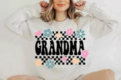 Retro Grandma svg, Mom svg, Groovy Grandma design Product Image 4