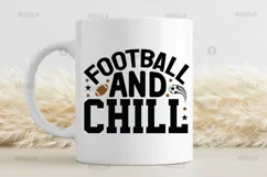 football and chill SVG, Football SVG Design Product Image 2