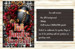 Football Garden Flag, Red Gold Football Garden Flag, d2 Product Image 2