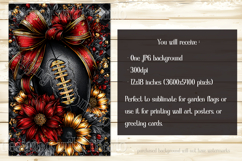 Football Garden Flag, RedGold Football Garden Flag, d6 Product Image 2