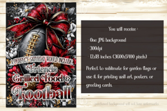 Football Garden Flag, Red Grey Football Garden Flag, d3b Product Image 2