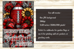Football Garden Flag, Red Grey Football Garden Flag, d7b Product Image 2