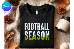 Football seson Football Canva Frame Sport Distressed Shirt Product Image 1