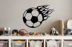 Soccer name sign svg, custom football laser cut template Product Image 4