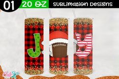 Sport Christmas design|football Sublimation 20 Oz.Tumbler Product Image 1