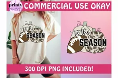 Fall Football Png - Pumpkin Sublimation Design File Product Image 6