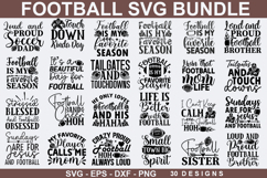 Football SVG Bundle - Football Season SVG Files Product Image 1