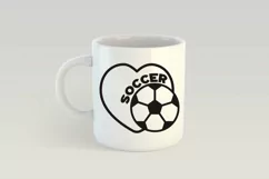 Football SVG Design for T-shirts, Bags, Pillows, Decals, Porch Signs. Beautiful Soccer Fan Design for Cricut and Silhouette Machines