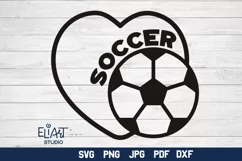 Football SVG Design for T-shirts, Bags, Pillows, Decals, Porch Signs. Beautiful Soccer Fan Design for Cricut and Silhouette Machines