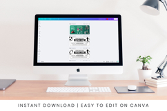Football Ticket Canva Editable Template Product Image 5