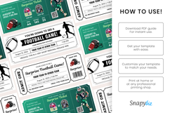Football Ticket Canva Editable Template Product Image 8