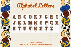 Soccer Alphabet American Football Varsity Sport Letters Product Image 2