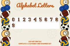 Soccer Alphabet American Football Varsity Sport Letters Product Image 3