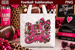 Football Babe Illustration | Coquette Sublimation Product Image 2