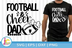 Football Cheer Dad svg, Cheer svg, Biggest Fan svg Product Image 1