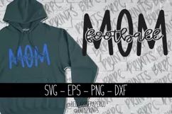 Football Mom | Sports Mom Life | Cute Mom Text SVG Product Image 1