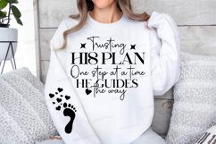 Trusting His Plan One Step Sleeve SVG, Christian SVG Design Product Image 3
