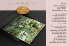 Woodland Impressions Printable Junk Journal Half Page Papers Product Image 3