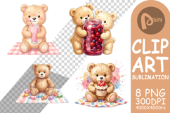 Sweet Treats Teddy Bear Sublimation Product Image 1