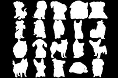 Cartoon Dogs, Outlines &amp; Silhouette Procreate Brush Stamps 7 Product Image 10