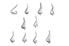 Noses Set 1 Procreate Brush Stamps, 40 Facial Nose Stamps Product Image 10