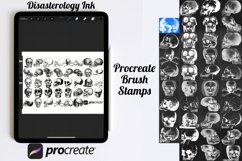 Vintage Skulls Procreate Brush Stamp, 38 Skull Stamps Product Image 3