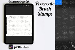 Cartoon Sea Animals Outlines Set 1 Procreate Brush Stamps Product Image 3