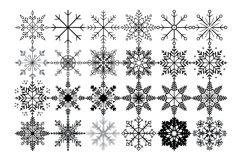 Winter Snowflake Set 1 Procreate Brush Stamp, 24 Xmas Snow Product Image 4