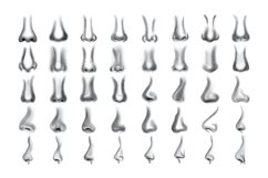 Noses Set 1 Procreate Brush Stamps, 40 Facial Nose Stamps Product Image 4