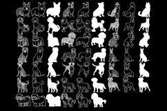 Cartoon Dogs, Outlines &amp; Silhouette Procreate Brush Stamps Product Image 5