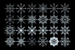 Winter Snowflake Set 1 Procreate Brush Stamp, 24 Xmas Snow Product Image 5